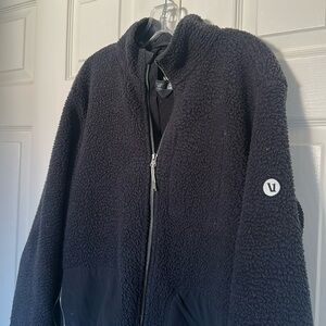 Men’s Large Sherpa Black Jacket